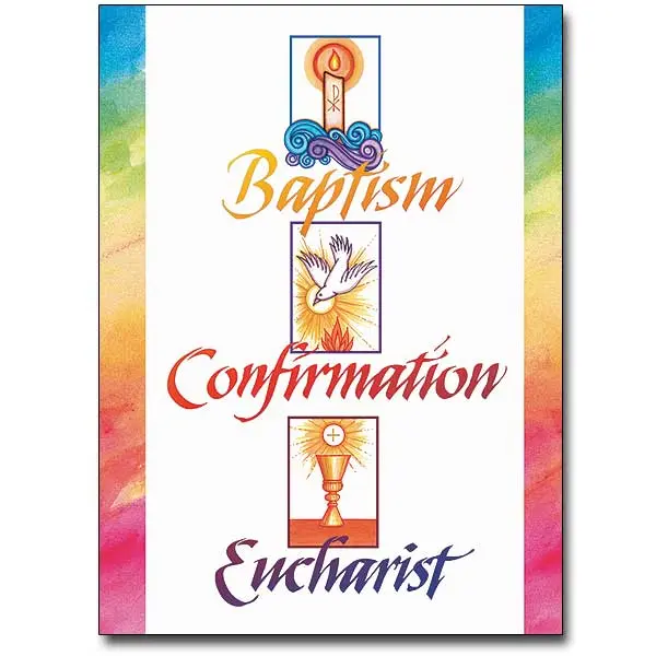 Baptism, Confirmation, Eucharist Greeting Card