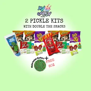 Double Dill DIY Pickle Kits - Sour Candy with Watermelon Flavor - Tangy Mild