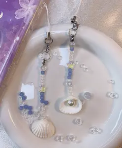 Shell phone charm, Phone Charm, Handmade, Key Chain