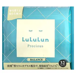 Lululun Precious, Beauty Face Masks, Balance Green 4FB, 32 Sheets, 17.58 fl oz (520 ml)