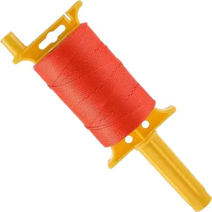Mason line with handle twisted 540 ft 18 reloadable line reel braided nylon string for gardening or masonry tools construction string for a string level outdoor kite twine string