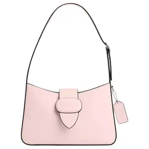 Coach Eliza 25 Crossbody Bag for Women – Structured Calfskin Shoulder Bag with Logo Charm in Pink