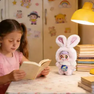 Valentines Rabbit doll Box/Plush Animal Exquisite Collection, Full-Body Quicksand Baby Figure, Kawaii Bunny Stuffed Animal  Box, Plush Sleep Dream Dress-Up Party  Box toy hot item vinyl pendant fun accessory exclusive universe plush doll