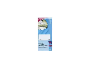 Avery 2163 Laser/Inkjet Mailing Labels, Mini-Sheet, Mini-Sheet, 2 x 4, White, 100/Pack