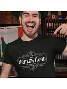 "The Copper Head" Bar Commemorative T-shirt - The oldest bar souvenir in Ireland, it is a comfortable and breathable T-shirt for both men and women, designed for bar exploration enthusiasts.