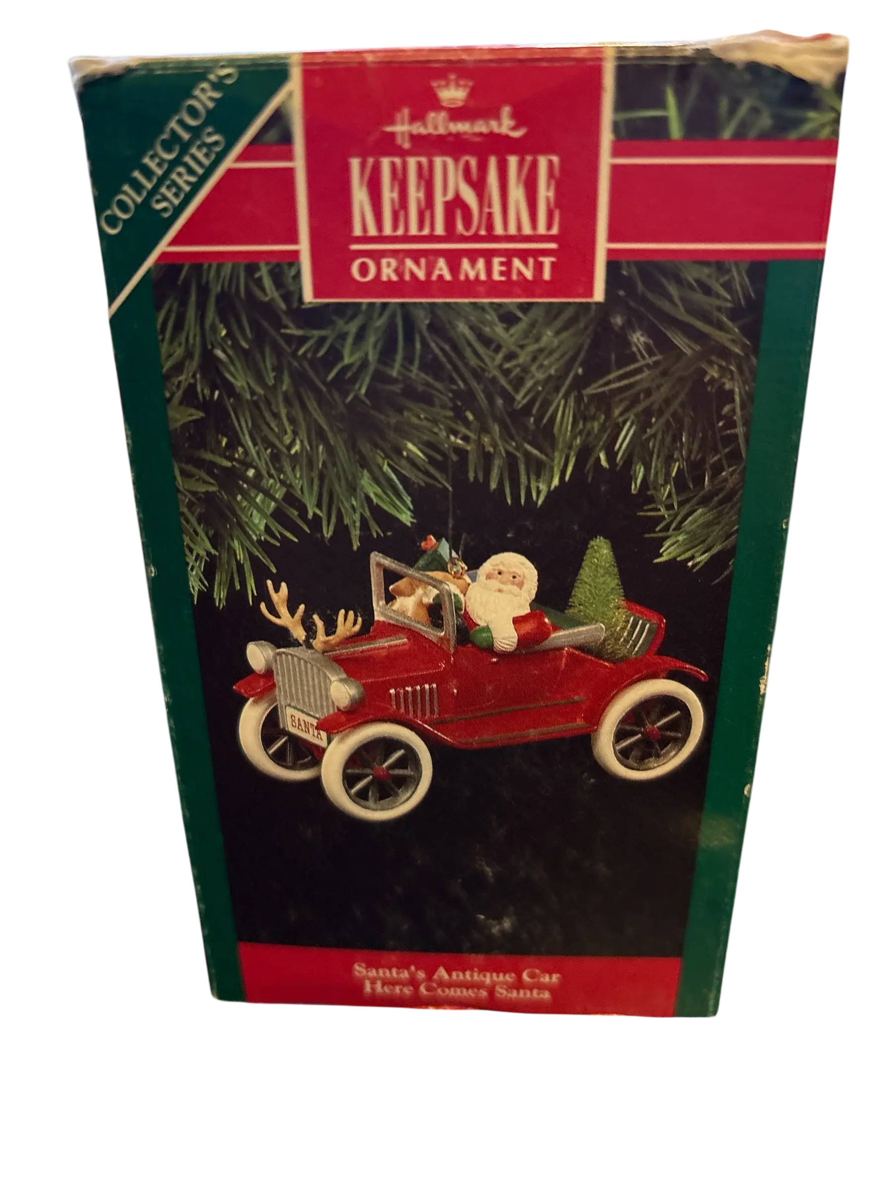 Hallmark Santa's Antique Car 1991 Keepsake Ornament