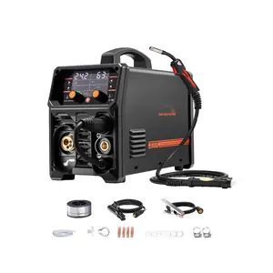 Pro MIG Welder 200A Pulse MIG Welding Machine, 5-In-1 Synergic Welder, MMA TIG Stick Arc Welding Capability, Portable Welding Power Tool for Home Shop, Garage and Small Workshops Online