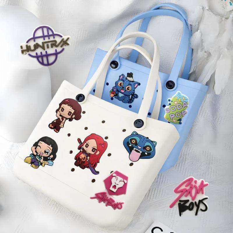 K-Pop Demon Hunters PVC Shoe Charms Set for Boy and Girl Huntrx Accessories Unique Fashion Gift for Fans 18pcs