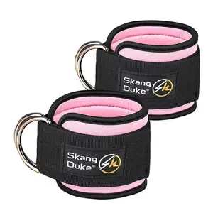 Ankle Straps, 2 Counts Work Out Cuff Attachment, Ankle Straps for Exercise Bands, Ankle Straps for Legs, Glutes, Abs and Butt Exercises, Fitness Equipment, Gym Accessories