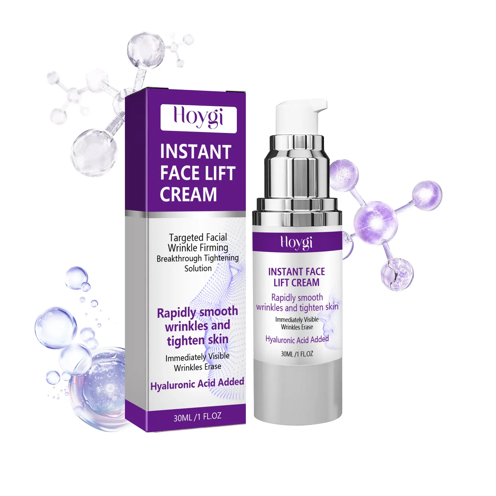 Hoygi Facial Lifting and Firming Cream, Reduces Facial Fine Lines and Nasolabial Folds, Gentle Moisturizing and Hydrating Cream for Skin