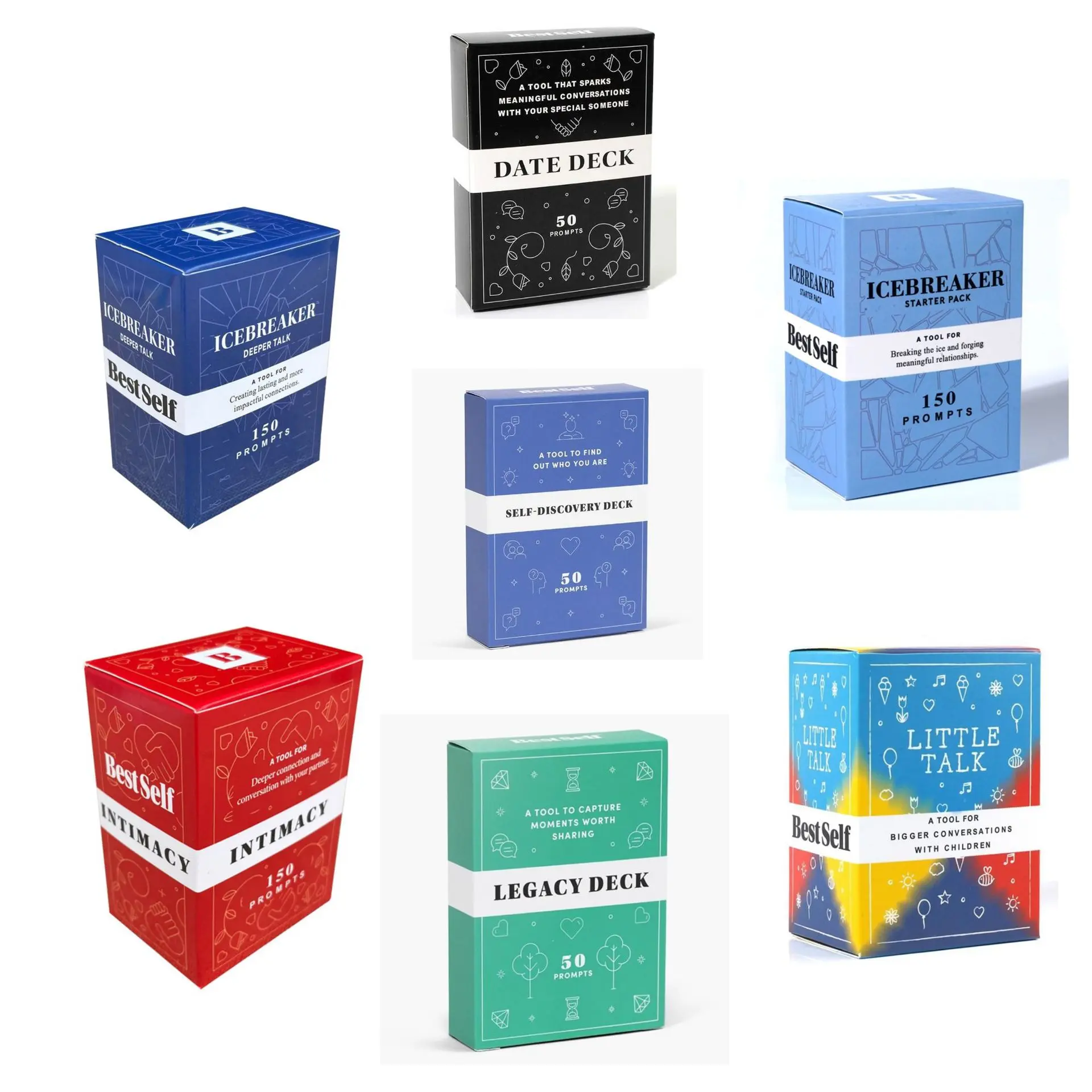 Intimacy Deck by BestSelf - Romantic Couple Game Cards with Deep Conversations