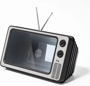 [Vintage 3D Magnifier]Retro3D Smartphone Screen Magnifier |Vintage TV-Style Holographic Phone Amplifier, Desk Decor Craft Item, Uncharged,with Lightweight Design for Home and Office Use Cellphone Stand phone holder car phone holder