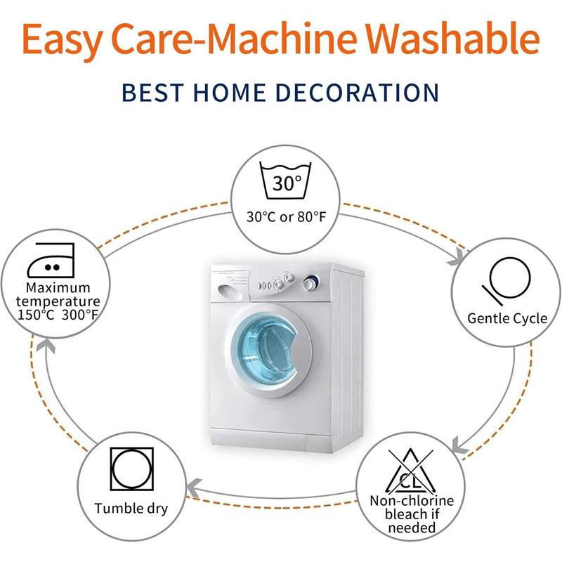 Modern Simple 8 Pack 2 Set Linen Throw Pillow Covers 18 X 18 Inch Geometric Print Gray White Line Pattern Square Cushions for Couch Patio Sofa Home Decor