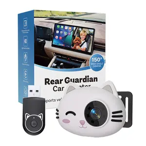 Wireless CarPlay Adapter with Rear Seat Baby Monitor Camera Real - time Screen Mirroring for Safe Backseat Observation