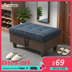 Aainehome Makeup Chair Shoe Storage Bench Space Saving Coat Rack Ottoman Efficient Use of Every Square Meter for Small Spaces