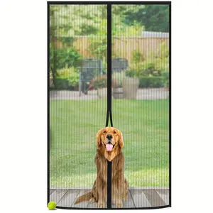 Magnetic Mosquito Net Door Curtain, Summer Anti-fly Household Mosquito Net, Self-closing Magnetic Door Curtain for Home Living Room Bedroom, Magnetic Screen Door