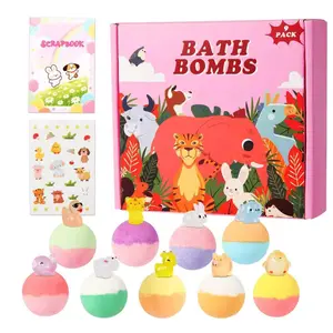 18PCS/9 Piece Set Surprise Bath Bombs Set – Colorful Fizzy Bath Bomb Gift Set with Hidden Toy Inside for Fun Body Care Bath Time