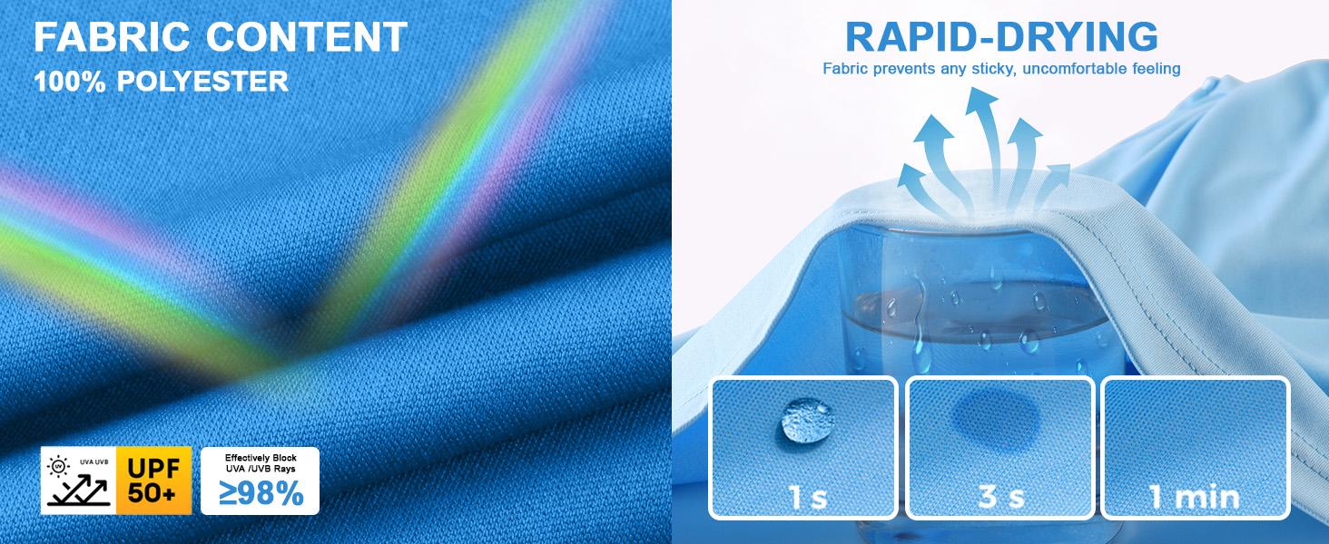 Men's Sun Protection Hoodie Shirt Fishing Shirts for Men UPF 50+ Long Sleeve Shirt Lightweight Rash Guard