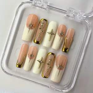 NailPhoria FLAT WHITE - Handmade Press-On Nails | Reusable, Salon-Quality, Long-Lasting, Glossy Design