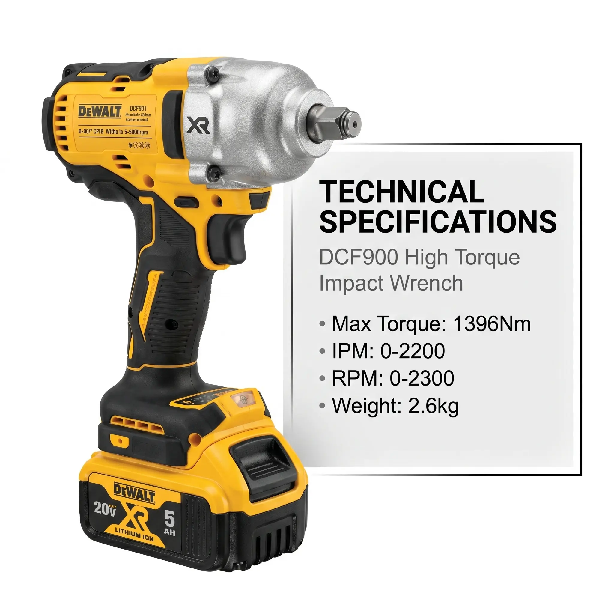 Dewalt DCF900NT   Wrench, 20V Li-Ion,1898Nm Nut Busting Torque, multifunctional tool project hardware
