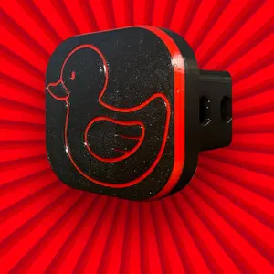 Red Duck Tow Hitch Receiver Cap & Hide-A-Key Cover For Trucks or SUV