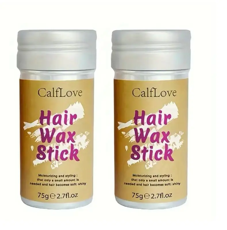 CalfLove Hair Wax Stick for Flyaways -Wax StickFor Hair Wigs Edge Control Slick Stick HairPomade Stick Non-Greasy Styling Wax For FlyAway Edge Frizz Hair, Smoothing, Slick Back Stickfor Women, Kids - Hair Pomade Wax(2.7 oz Packof 1) Gel Haircare