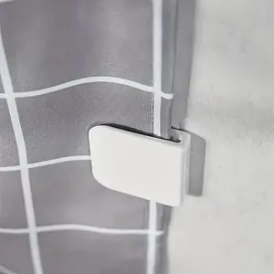 Windproof Shower Curtain Clip, 2pcs/set Bathroom Curtain Fixed Buckle, Punch-free Shower Curtain Fastener