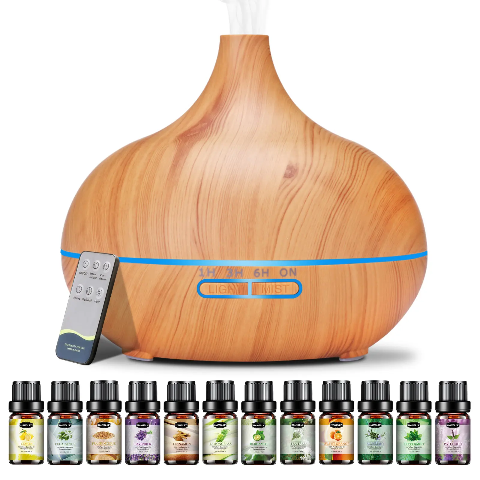Wood 12pc Essential Oil