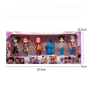 Anime Kpop Demon Hunters Figure Rumi Zoe Mira Anime Polyvinyl Chloride Character Collection Desktop Trinkets Childrens Gift
