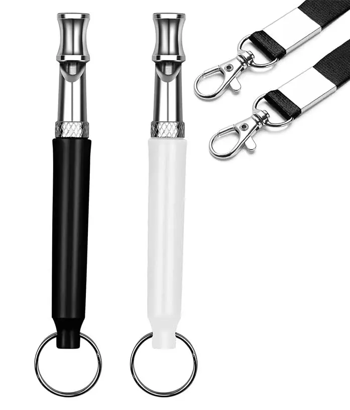 Ultrasonic Dog Training Whistle — Anti-Bark, 2-Pack