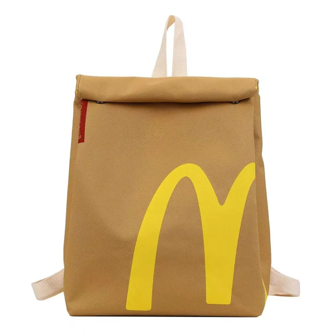 McDonald's Retro Backpack |  Colorful & Fun,  Adjustable Strap |  For School, Outings, Travel | Durable Canvas