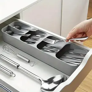 Kitchen Utensil Storage Holder, Multifunctional Cutlery Storage Box, Cutlery Spoons Divider Storage Box, Kitchen Accessories, Cutlery Organizer Tray, Kitchen Utensils Holder