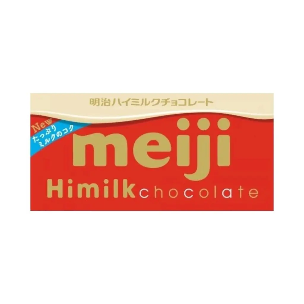 Meiji Hi Milk Chocolate Snack - 50g, Made with Lecithin, Cocoa Mass, Cream, Suitable for All Ages