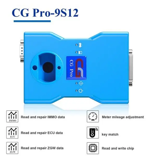CG Pro 9S12 Vehicle Communication Interface Tool Full Version with Adapter Kit for BMW Mercedes Porsche Land Rover Audi 35128 Chips