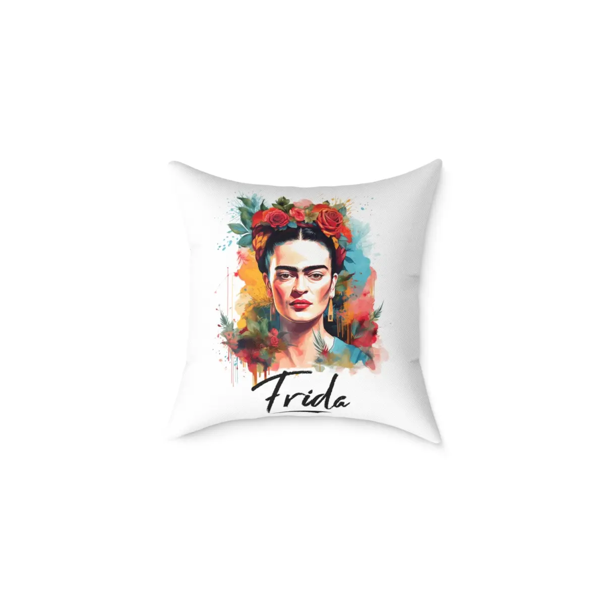 Frida Kahlo Rose Pillow
