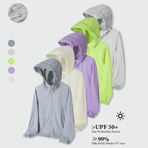 Unisex Ultra-Thin Hooded Sun Protection Jacket | UV-Blocking Lightweight Outdoor Windbreaker，Men's Sun Protection Jacket
