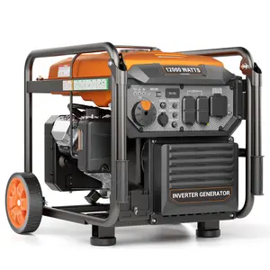 Efurden 12000-Watt Inverter Generator, Portable Generator Gas Powered with Electric Start for Home Backup, RV Ready