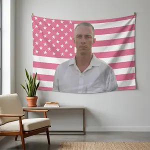 Drew Starkey Rafe Cameron American Flag Tapestry, & Funny Poster, Durable Man Cave Dorm Bedroom Decor, Casual Style