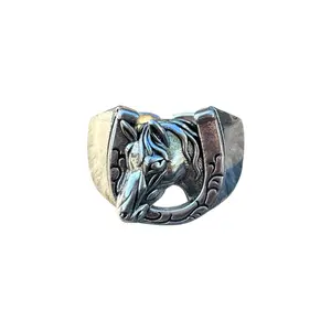 Horse Ring for Men Women,Streetwear Hip Hop Punk Unisex Ring
