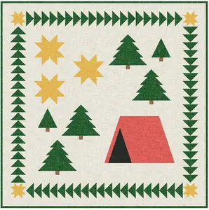 Woodland Camping Adventure Quilt Pattern - Paper Print Version