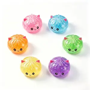 Sparkly Unicorn Mochi Squeeze Bun | Gel Filled Fidget Toy Gift for Kids & Adults