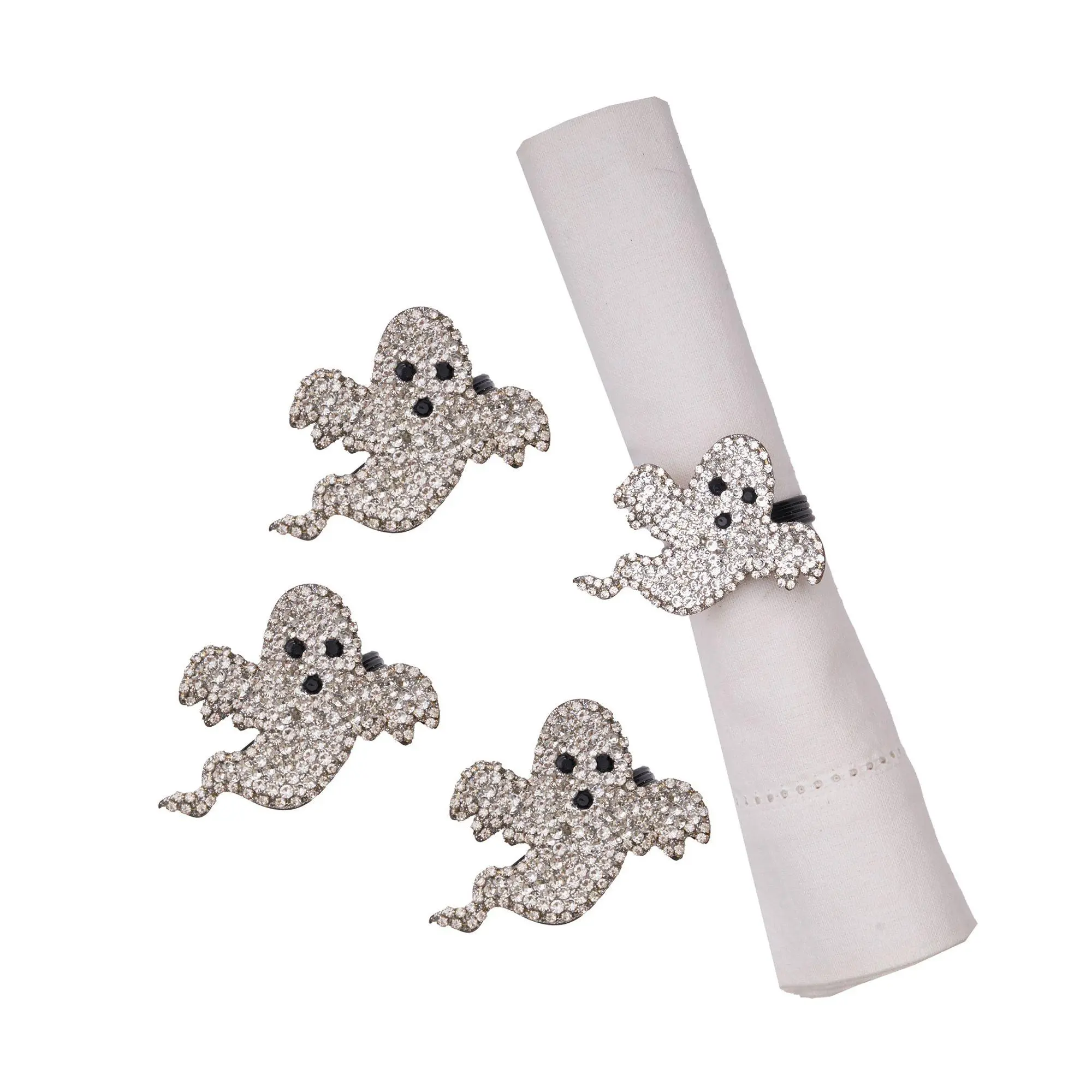 Spooky Ghost Napkin Ring S/4 by Valerie