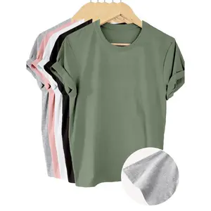 5-PackSolidColorT-Shirts,ShortSleeveCrewNeckCasualTopsAnd,Women's