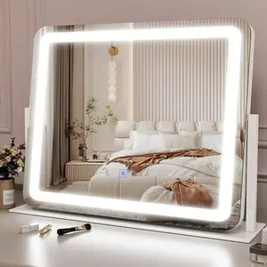 LED Vanity Mirror with Dimmable Lighting & Touch Control for Makeup Application