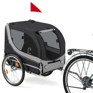 YODOLLA Dog Bike Trailer, Large Pet Bicycle Carrier for Small and Medium Dogs Up to 88 lbs, Easy Folding Cart Frame, Quick Release Wheel