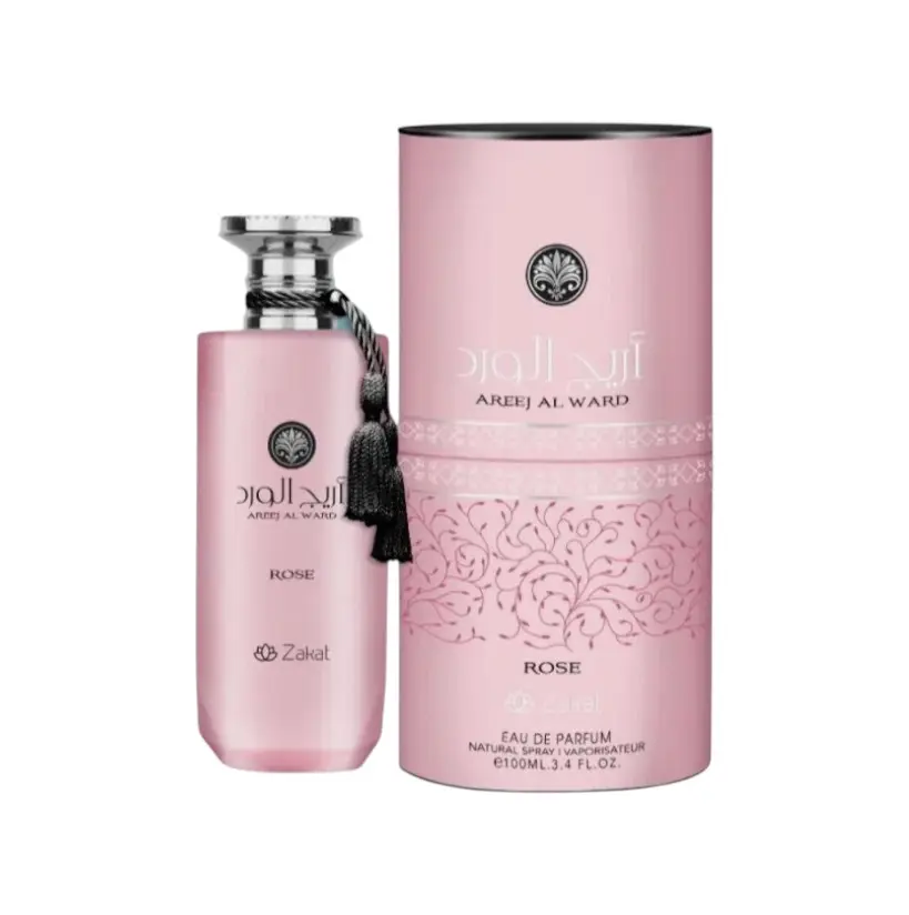 ZAKAT | AREEJ AL WARD PINK | Eau de Parfum | Womens Fragrance | 100 ML - 3.4 Oz | Sweet, Floral & Wood Notes