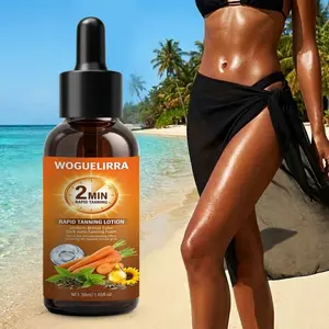 Self Tanning Drops with Carotene and Jojoba Oil, Natural Formula for All Skin Types, Summer Essential, Perfect Gift for Her