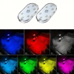 2pcs portable mini LED lights for car interiors and home lighting. Led touch lights add a different atmosphere to your vehicle and home, perfect for parties, outdoors, cars, trucks, and vans. gifts can be made with mini lights