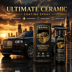 Nano Ceramic Coating Spray Mirror Finish Hydrophobic Paint Sealant Rapid Detailing Polish High Gloss Dustproof Water Repellent Long Lasting Protective Shine for Car Care Gifts 120ml 300ml