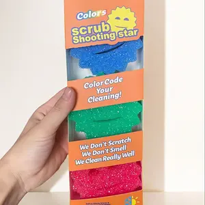 American Dad Smiley Sponge Temperature Sensing Honeycomb Dishwashing Sponge, Softens with Hot Water, Hardens with Cold Water